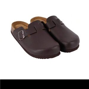 Brown Slip-On Clogs